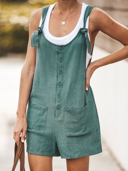 womens jumpsuits rompers women button casual solid cotton linen with pockets lady summer regular fit sleeveless romper leotard 230321, Black;white
womens jumpsuits rompers women button casual solid cotton linen with pockets lady summer regular fit sleeveless romper leotard 230321, Black;white