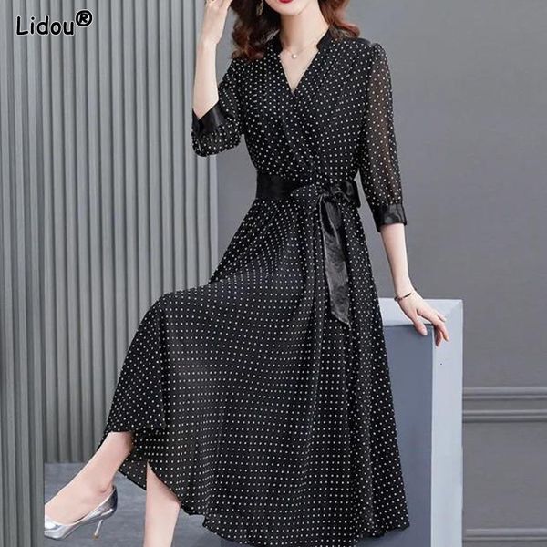 casual dresses casual lacing strap solid color dresses v-neck women's clothing three quarter sleeve loose temperament spring summer dot, Black;gray
casual dresses casual lacing strap solid color dresses v-neck women's clothing three quarter sleeve loose temperament spring summer dot, Black;gray