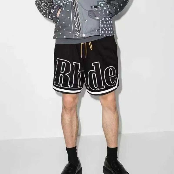 men's shorts summer rhude american casual zipper shorts men's and women's fashion brand high street loose fast drying sports, White;black
men's shorts summer rhude american casual zipper shorts men's and women's fashion brand high street loose fast drying sports, White;black