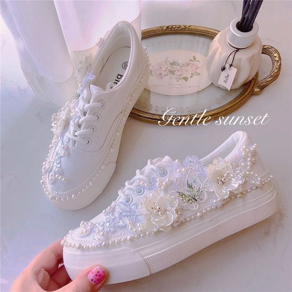 dress shoes thick soled white daisy canvas low shoe 6cm internal handmade wedding sneaker party casual 230321, Black
dress shoes thick soled white daisy canvas low shoe 6cm internal handmade wedding sneaker party casual 230321, Black