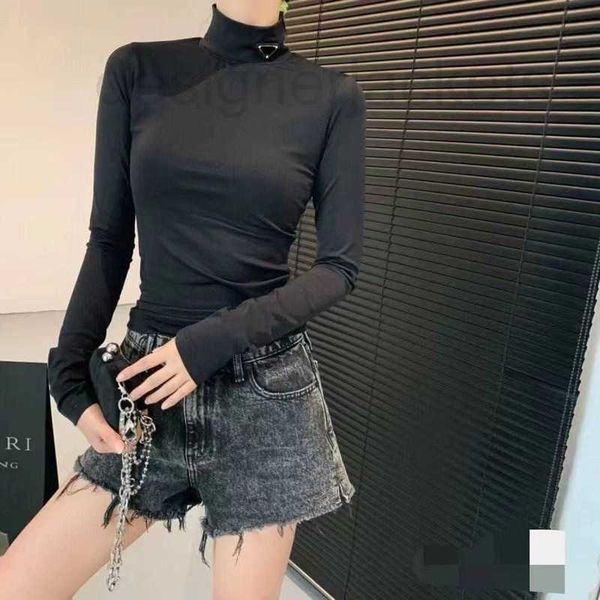 women's t-shirt designer luxury p22 tees turtleneck stretch long sleeve fashion triangle label slim fit breathable comfort t3el, White
women's t-shirt designer luxury p22 tees turtleneck stretch long sleeve fashion triangle label slim fit breathable comfort t3el, White