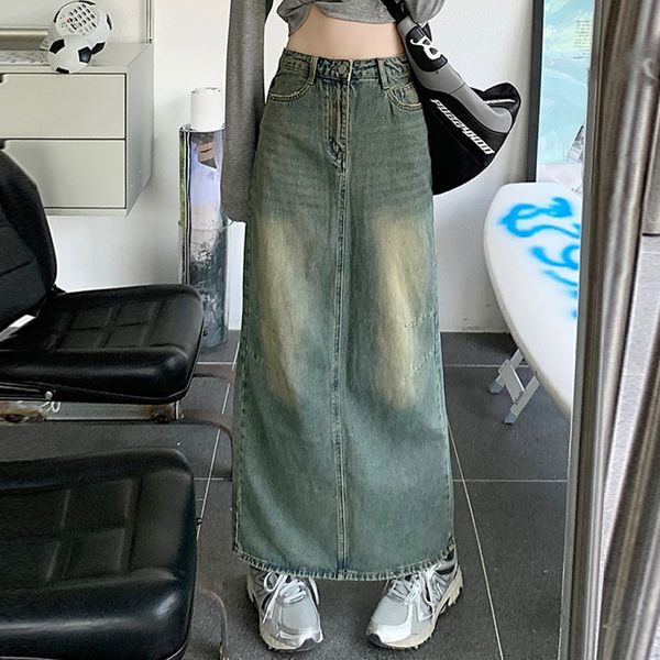 skirts y2k vintage denim for women 2023 summer korean high waist straight split mid length street party 230321, Black
skirts y2k vintage denim for women 2023 summer korean high waist straight split mid length street party 230321, Black