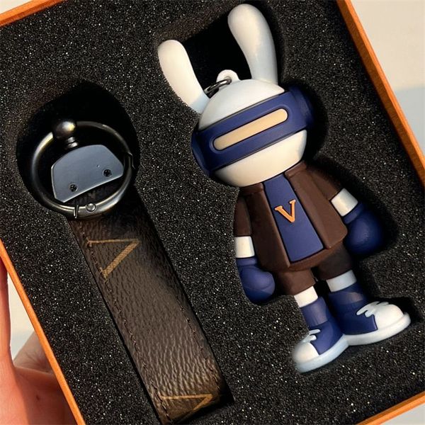 luxury designer keychain brand rabbit doll key chain men car keyring women buckle keychains bags pendant exquisite gift keychain with box an, Silver
luxury designer keychain brand rabbit doll key chain men car keyring women buckle keychains bags pendant exquisite gift keychain with box an, Silver