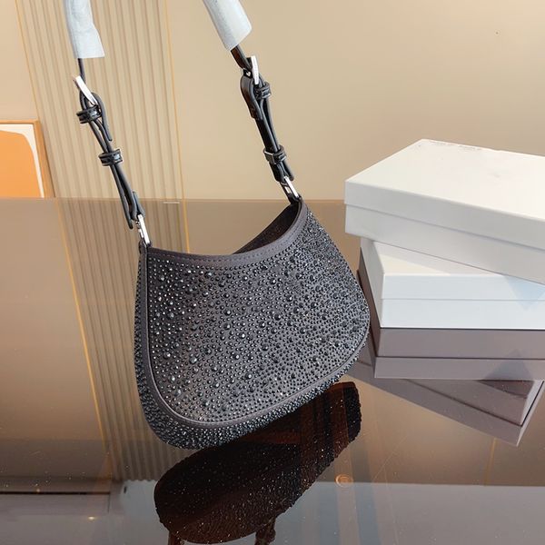Fashion 10 Colours Shoulder Bag Rhinestone Half Moon Underarm Bags Top Designers Luxury Handbags Wholesale High-Quality Party, Pink
Fashion 10 Colours Shoulder Bag Rhinestone Half Moon Underarm Bags Top Designers Luxury Handbags Wholesale High-Quality Party, Pink