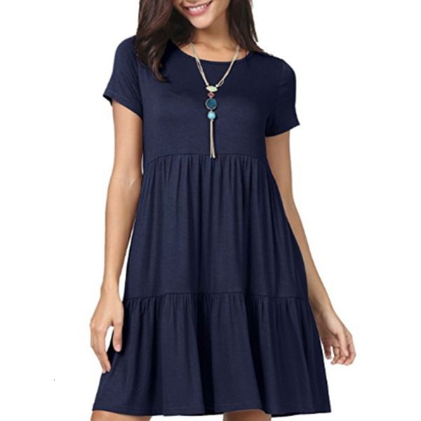 casual dresses women dress solid color short sleeve loose ruffle hem dress for summer -mx8 230321, Black;gray
casual dresses women dress solid color short sleeve loose ruffle hem dress for summer -mx8 230321, Black;gray