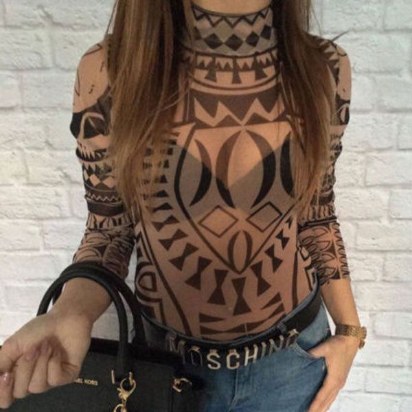 womens jumpsuits rompers totem print bodysuits long sleeve romper bodysuit stretch leotard slim trouser femme 230321, Black;white
womens jumpsuits rompers totem print bodysuits long sleeve romper bodysuit stretch leotard slim trouser femme 230321, Black;white