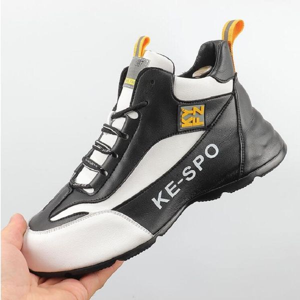men spring new high shoes personality thick sole board shoes trend match color ankle boots d2a55, Black
men spring new high shoes personality thick sole board shoes trend match color ankle boots d2a55, Black