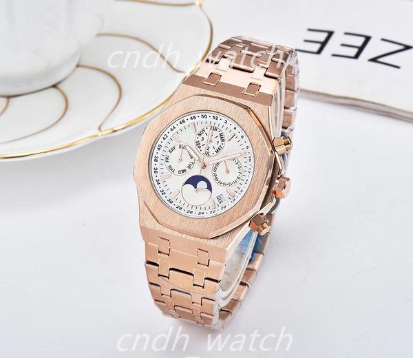 men's women watch rose gold stanless steel 42mm vk chronograph quartz movement sports men watches c1-81, Slivery;brown
men's women watch rose gold stanless steel 42mm vk chronograph quartz movement sports men watches c1-81, Slivery;brown