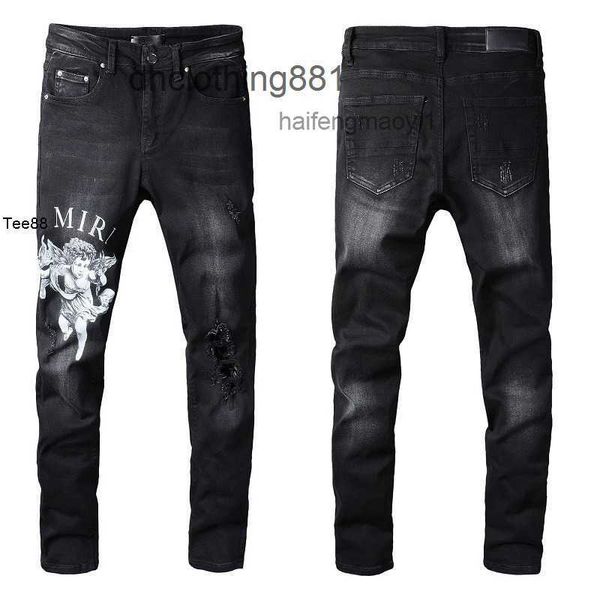 designer men jeans pants trend street trendy angel pattern black hole elastic tight legged jeans #817, Blue
designer men jeans pants trend street trendy angel pattern black hole elastic tight legged jeans #817, Blue