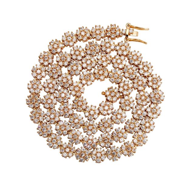 fashion men women cz chains 18k gold plated 7mm 18/22inch bling cz flower tennis chains necklaces hip hop jewelry, Silver
fashion men women cz chains 18k gold plated 7mm 18/22inch bling cz flower tennis chains necklaces hip hop jewelry, Silver