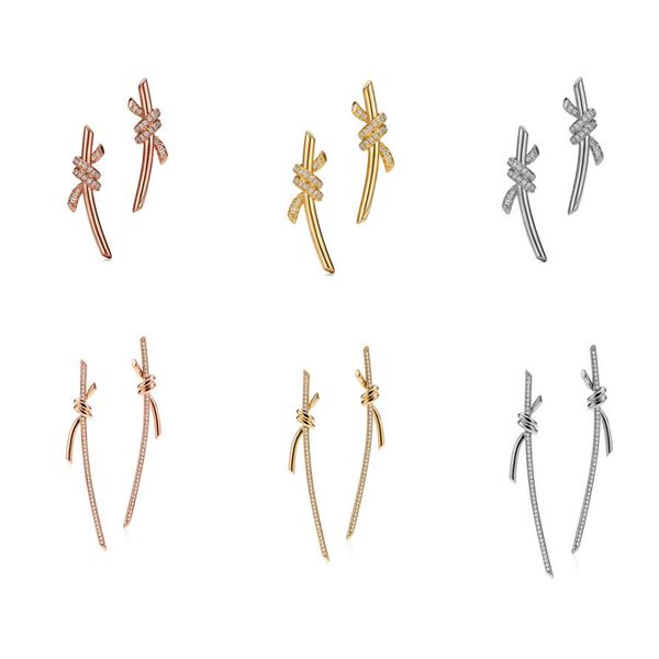 tiff knot stud earrings designer for women classic brand selling with diamond 18k gold and rose gold earring with logo 925 sterling silver l, Golden;silver
tiff knot stud earrings designer for women classic brand selling with diamond 18k gold and rose gold earring with logo 925 sterling silver l, Golden;silver