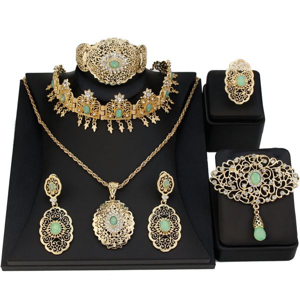 wedding jewelry sets sunspicems gold color arabic bride morocco caftan accessories hollowed arabesques pink mint green crystal 230321, Slivery;golden
wedding jewelry sets sunspicems gold color arabic bride morocco caftan accessories hollowed arabesques pink mint green crystal 230321, Slivery;golden