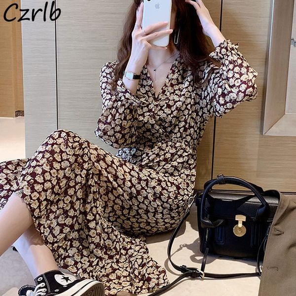 casual dresses dresses women floral autumn chiffon french style mid-calf all-match v-neck harajuku classy casual streetwear aesthetic vestid, Black;gray
casual dresses dresses women floral autumn chiffon french style mid-calf all-match v-neck harajuku classy casual streetwear aesthetic vestid, Black;gray