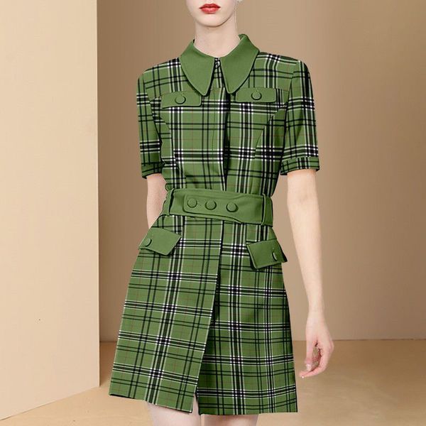 casual dresses summer dress for women short sleeve polo collar print elegant casual office dresses ladies french vintage female vestidos 230, Black;gray
casual dresses summer dress for women short sleeve polo collar print elegant casual office dresses ladies french vintage female vestidos 230, Black;gray