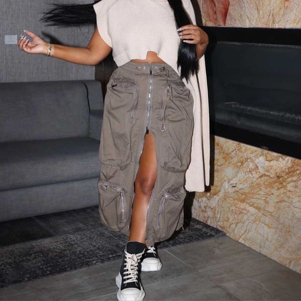 winter fall autumn streetwear unique vintage baggy zipper design ladies casual elastic midi skirt women's, Black;gray
winter fall autumn streetwear unique vintage baggy zipper design ladies casual elastic midi skirt women's, Black;gray