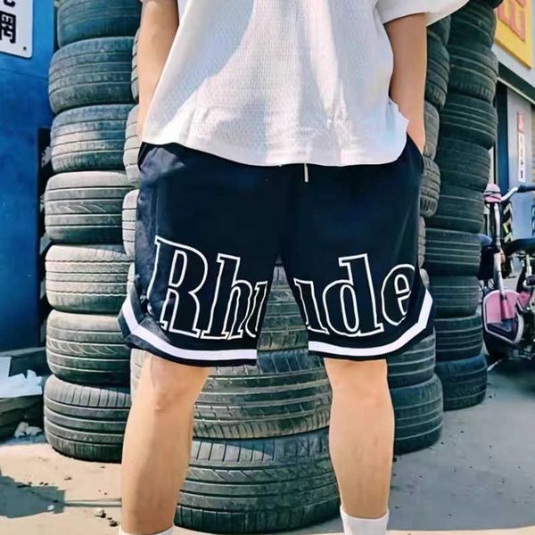 men's pants rhude letter-printed high-street drawstring ins american fashion brand summer casual loose mesh sports shorts, Black
men's pants rhude letter-printed high-street drawstring ins american fashion brand summer casual loose mesh sports shorts, Black