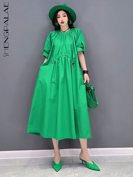 casual dresses shengpalae green pleated dress women loose solid color simple style o-neck short sleeve robe summer fashion 5sd203 230321, Black;gray
casual dresses shengpalae green pleated dress women loose solid color simple style o-neck short sleeve robe summer fashion 5sd203 230321, Black;gray