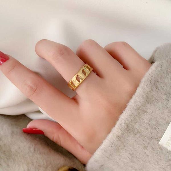 luxury ornaments2022 thick chain stainless steel rings for men women's ring hollow geometry finger gold color punk jewelry gift dropshi, Silver
luxury ornaments2022 thick chain stainless steel rings for men women's ring hollow geometry finger gold color punk jewelry gift dropshi, Silver