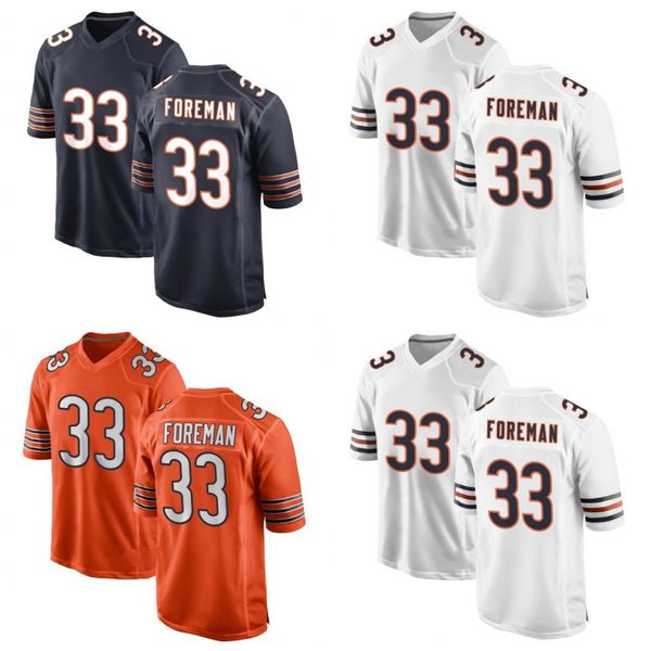 33 d'onta foreman chicagos football jerseys bear alternate blue white men women youth, Black;red
33 d'onta foreman chicagos football jerseys bear alternate blue white men women youth, Black;red