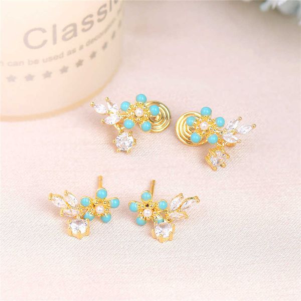 charm 2023 new flower earrings fashion korean women elegant zircon pierced statement stud girls birthday earring wedding jewelry gift g23032, Golden
charm 2023 new flower earrings fashion korean women elegant zircon pierced statement stud girls birthday earring wedding jewelry gift g23032, Golden