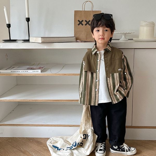 kids shirts spring boys fashion vertical stripe shirt children's clothing kids lapel cotton 230321, White;black
kids shirts spring boys fashion vertical stripe shirt children's clothing kids lapel cotton 230321, White;black
