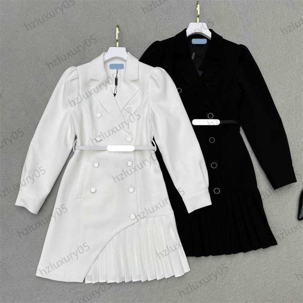 lapel dresses luxury brand classic logo decoration bubble long sleeve suit dress vintage style double breasted button stitching pleated heml, Black;gray
lapel dresses luxury brand classic logo decoration bubble long sleeve suit dress vintage style double breasted button stitching pleated heml, Black;gray