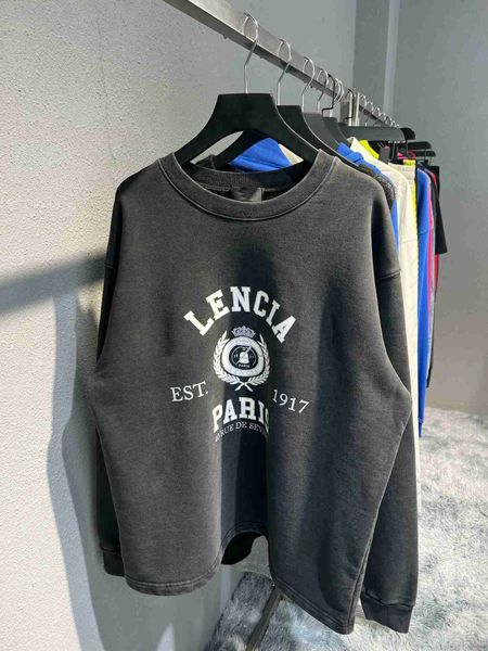 plush t shirt designer luxury coats balciga autumn and winter edition b crown wheat ear printed rubber split pullover neck loose plush coupl, Black
plush t shirt designer luxury coats balciga autumn and winter edition b crown wheat ear printed rubber split pullover neck loose plush coupl, Black