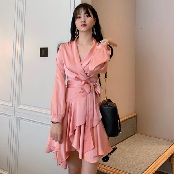 casual dresses fashion women spring summer dress long sleeve ruffles solid color irregular hem sashes casual mini dress 230321, Black;gray
casual dresses fashion women spring summer dress long sleeve ruffles solid color irregular hem sashes casual mini dress 230321, Black;gray