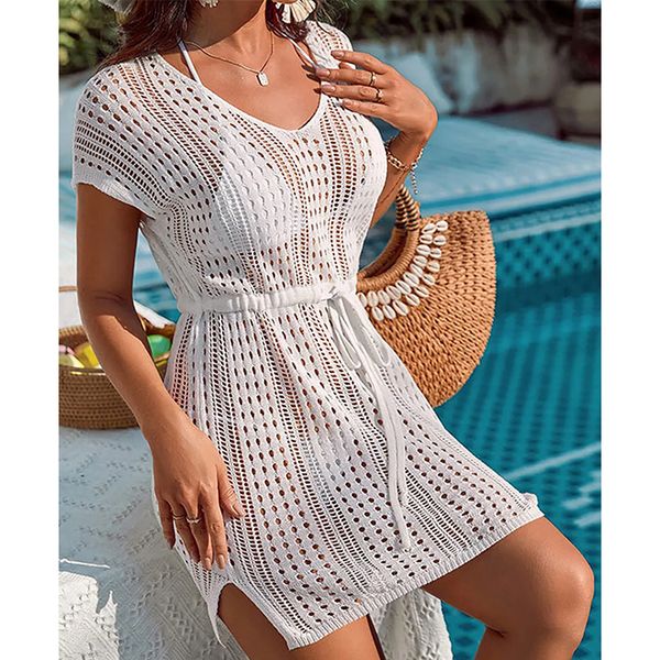 women's swimwear s - xl hollow out lace up crochet knitted tunic beach cover up cover-ups beach dress beach wear beachwear female women, White;black
women's swimwear s - xl hollow out lace up crochet knitted tunic beach cover up cover-ups beach dress beach wear beachwear female women, White;black