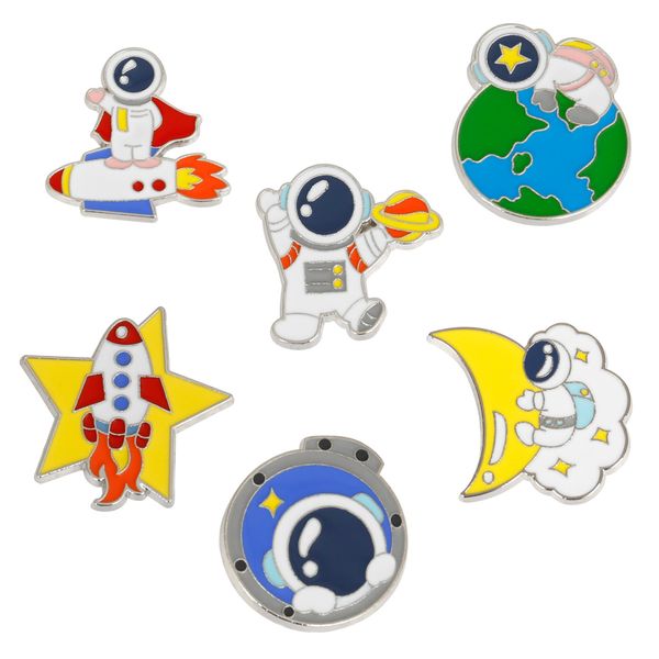 cartoon astronaut brooches set 6pcs space planet star moon rocket earth enamel paint badges for girls alloy pin denim shirt fashion jewelry, Gray
cartoon astronaut brooches set 6pcs space planet star moon rocket earth enamel paint badges for girls alloy pin denim shirt fashion jewelry, Gray