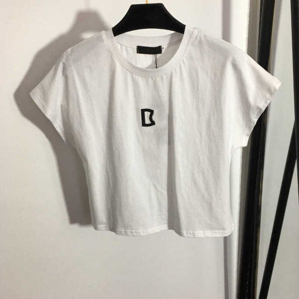 23ss brand designer women t-shirt round neck pure cotton offset monogram off sleeved short sleeve t-shirts womens clothes a1, White
23ss brand designer women t-shirt round neck pure cotton offset monogram off sleeved short sleeve t-shirts womens clothes a1, White