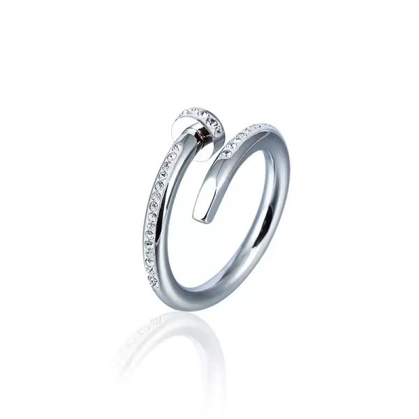 designer screw ring luxury jewelry rings for women men titanium steel gold-plated process fashion accessories never fade, Golden;silver