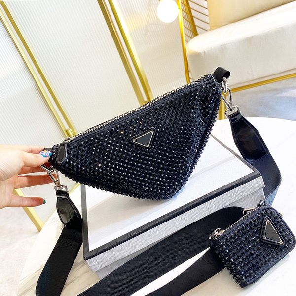 rhinestone triangle bag designer luxury handbags crossbody shoulder bags women mini bags wallets triangular sequins nylon leather purse adju
rhinestone triangle bag designer luxury handbags crossbody shoulder bags women mini bags wallets triangular sequins nylon leather purse adju