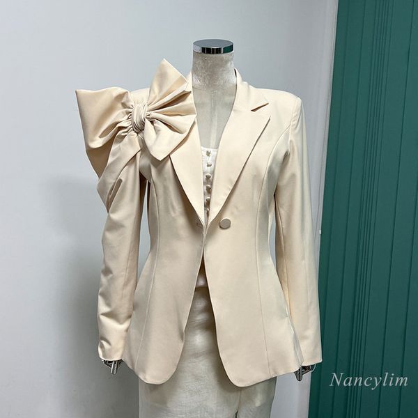 women's suits blazers 2023 spring bow decoration irregular design waistslimming thin suit jacket for women sweet apricot blazer coats l, White;black
women's suits blazers 2023 spring bow decoration irregular design waistslimming thin suit jacket for women sweet apricot blazer coats l, White;black