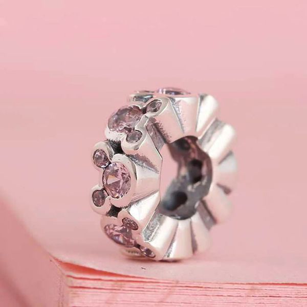 925 sterling silver all around bead with pink cz spacer fits european jewelry pandora style charm bracelets, Black
925 sterling silver all around bead with pink cz spacer fits european jewelry pandora style charm bracelets, Black