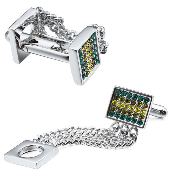 cuff links hawson classical copper crystal links for mens shirt stainless steel chain fashion accessories wedding 230320, Silver
cuff links hawson classical copper crystal links for mens shirt stainless steel chain fashion accessories wedding 230320, Silver
