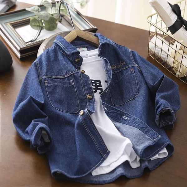 kids shirts spring boys denim shirt turn-down collar casual children clothing long sleeve shirts fashion kids clothes wear 230321, White;black
kids shirts spring boys denim shirt turn-down collar casual children clothing long sleeve shirts fashion kids clothes wear 230321, White;black