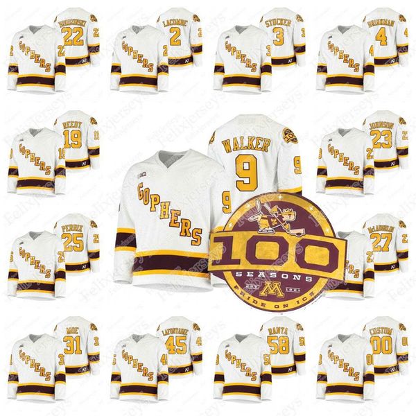 58 sampo ranta minnesota golden gophers 2021 100th season jersey 9 sammy walker scott reedy jack perbix ryan johnson college hockey, Black;red 
58 sampo ranta minnesota golden gophers 2021 100th season jersey 9 sammy walker scott reedy jack perbix ryan johnson college hockey, Black;red