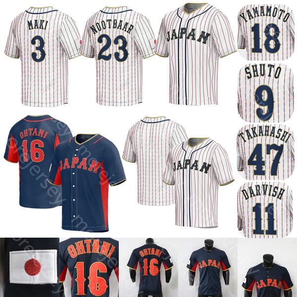 2023 team japan baseball jersey shohei ohtani yu darvish seiya suzuki yoshinobu yamamoto lars nootbaar masataka yoshida kondo shuto yamada s, Blue;black
2023 team japan baseball jersey shohei ohtani yu darvish seiya suzuki yoshinobu yamamoto lars nootbaar masataka yoshida kondo shuto yamada s, Blue;black