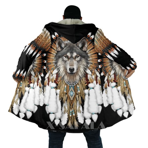 men's wool blends native wolf animal feather overcoat coat 3d printed thick warm hooded cloak for men windproof fleece casual38 230321, Black
men's wool blends native wolf animal feather overcoat coat 3d printed thick warm hooded cloak for men windproof fleece casual38 230321, Black
