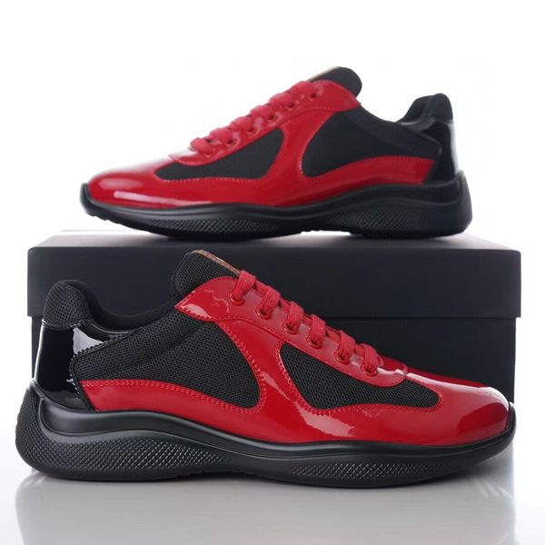 men's casual shoes america cup sneaker low shoes lace up patent leather prax nylon sneaker outdoor sports trainers with box 38-46fast s, Black
men's casual shoes america cup sneaker low shoes lace up patent leather prax nylon sneaker outdoor sports trainers with box 38-46fast s, Black