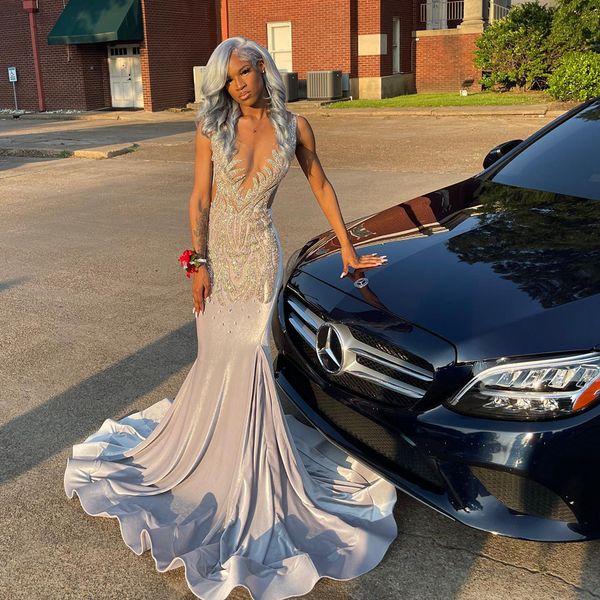 luxury silver mermaid prom dress v-neck beaded diamond black girl women evening formal party gowns 2023 celebrity robe de soiree vestidos fi
luxury silver mermaid prom dress v-neck beaded diamond black girl women evening formal party gowns 2023 celebrity robe de soiree vestidos fi