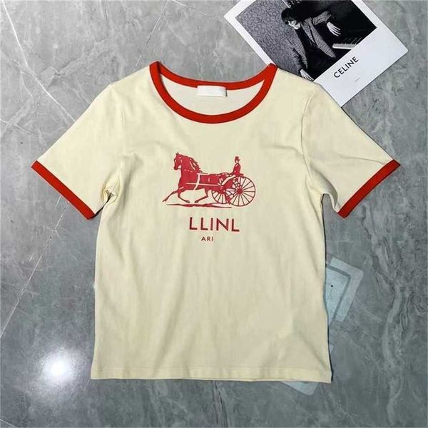 80% off factory outlet online high version spring new style red t-shirt neck contrast bonded t-shirt women, White
80% off factory outlet online high version spring new style red t-shirt neck contrast bonded t-shirt women, White