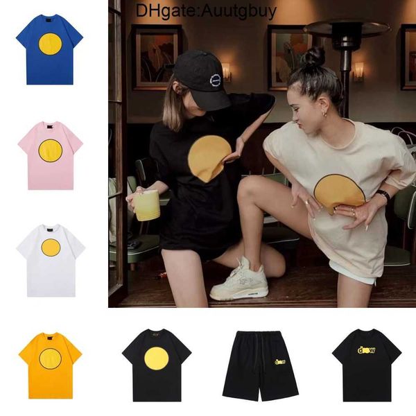 t- shirt 2022 drews tee marshmallow smiling face tide brand star same style, White;black
t- shirt 2022 drews tee marshmallow smiling face tide brand star same style, White;black