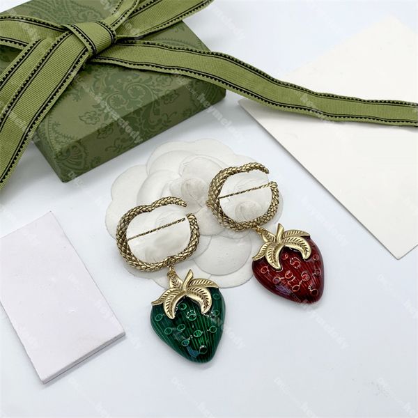 cute strawberry pendant brooches double letter designer pins women dress coat lapel brooch with box, Gray
cute strawberry pendant brooches double letter designer pins women dress coat lapel brooch with box, Gray