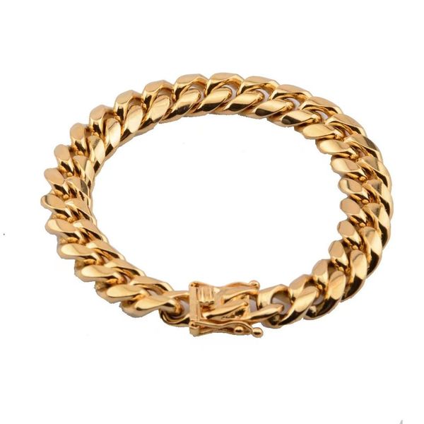 cuban bracelet men's hip-hop link chains cuba chains 18k gold faucet buckle stainless steel titanium steel density stainless steel mens, Black
cuban bracelet men's hip-hop link chains cuba chains 18k gold faucet buckle stainless steel titanium steel density stainless steel mens, Black