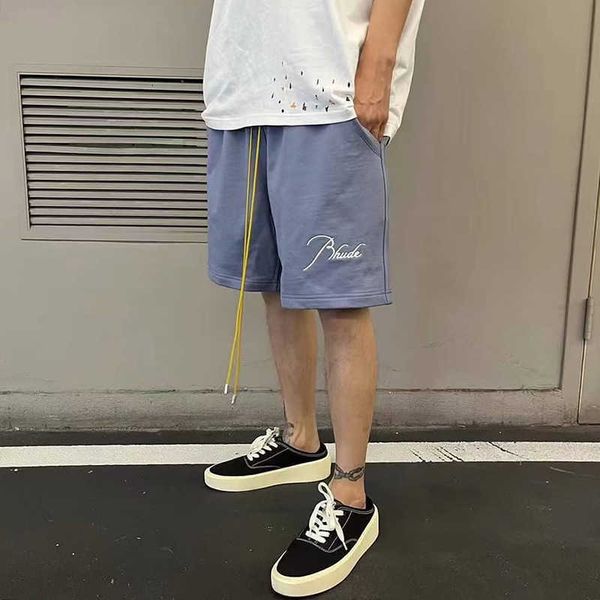 men's pants rhude letter small embroidered high street ins american fashion sports casual drawstring loose shorts, Black
men's pants rhude letter small embroidered high street ins american fashion sports casual drawstring loose shorts, Black