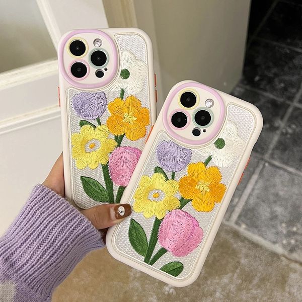 korea cute embroidery tulip flowers phone case for iphone 14 13 12 11 pro max 14 pro lovely white soft shockproof silicone cover
korea cute embroidery tulip flowers phone case for iphone 14 13 12 11 pro max 14 pro lovely white soft shockproof silicone cover