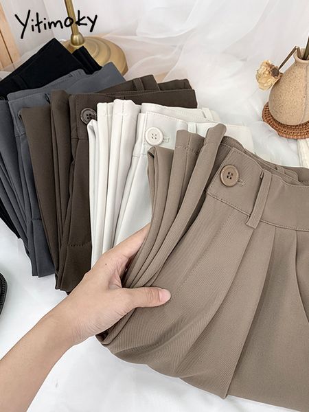 women's pants capris yitimoky straight pants for women loose high waist streetwear bottoms work pants suit spring summer office lady tr, Black;white
women's pants capris yitimoky straight pants for women loose high waist streetwear bottoms work pants suit spring summer office lady tr, Black;white