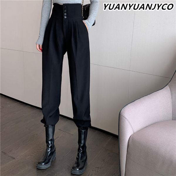 women's pants capris yuanyuanjyco spring autumn women long casual harem pants korean style fashion high waist buttons khaki black cargo, Black;white
women's pants capris yuanyuanjyco spring autumn women long casual harem pants korean style fashion high waist buttons khaki black cargo, Black;white
